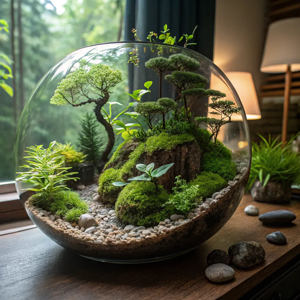 Beautiful forest terrarium