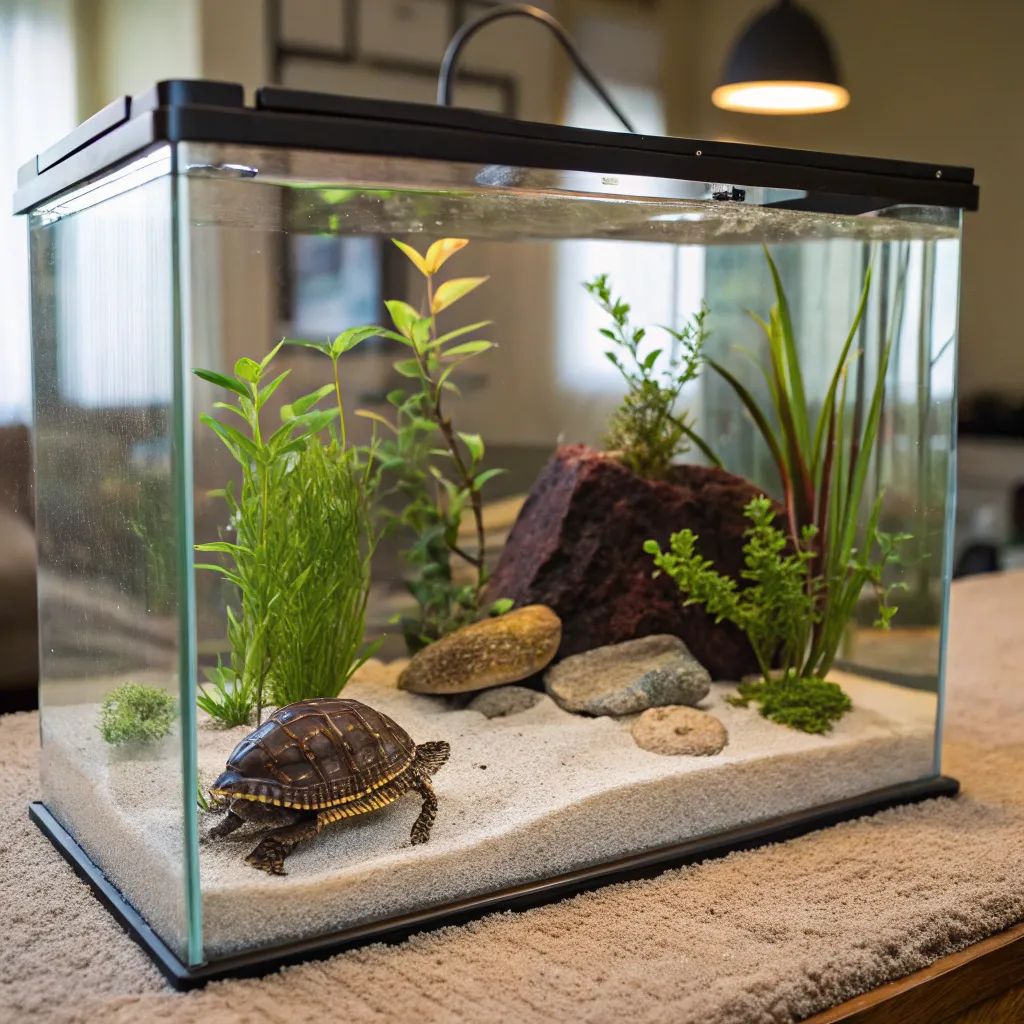 Compact turtle habitat