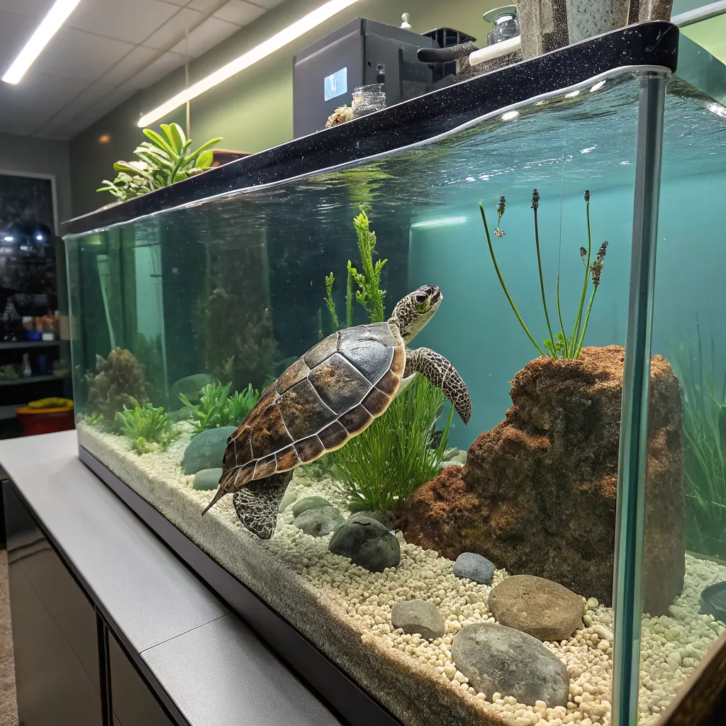 Aquatic turtle enclosure